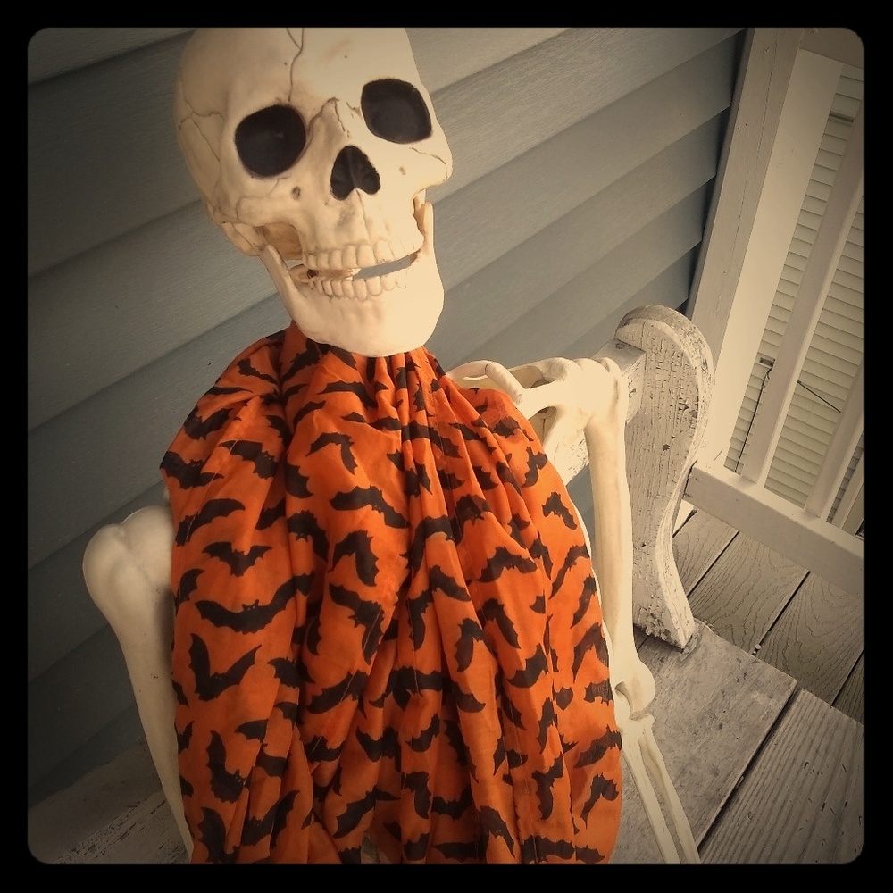 Halloween bat scarf